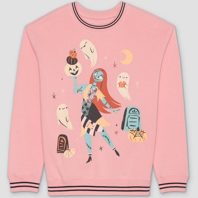 Women's The Nightmare Before Christmas Sally Pullover Sweatshirt - Pink