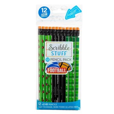 Scribble Stuff 12ct Poly Bag Pencils Football