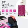 BEAFUP Set of 3 Hardshell Luggage Spinner Suitcase with TSA Lock Lightweight-20"+24"+28" Luggages, Hot Pink Leopard - 4 of 4