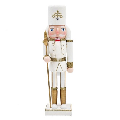 GlasFlength Decorative Objects Nutcracker Decor Decorative Christmas Nutcracker Figures Table Desk Decor for Room, Multicolored, 4"*3.1"*14.1"