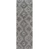 Nuloom Iola Geometric Shag Area Rug, Runner 2' 6" x 6', Gray - 2 of 4