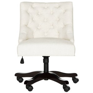 Soho Tufted Swivel Desk Chair Cream - Safavieh, Ivory