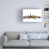 Michael Tompsett Cleveland Ohio Skyline Outdoor Canvas Art - 2 of 4