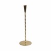 Modern Glam Metal Taper Candle Holder - Elegant Iron Candlestick Stand - Decorative Centerpiece for Home, Office, Bedroom & Living Room - 15" Gold - 3 of 4