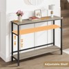 39.3" Console Table with Adjustable Shelf, 2-Tier Narrow Entryway Table , Sofa Table, Console Tables for Entryway - 2 of 4