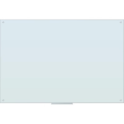 U Brands Glass Dry Erase Board 70 x 47 Inches White Frosted Surface Frameless 2796U00-01