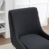 SEYNAR Modern Velvet 360 Degree Swivel Armless Dining chair - 4 of 4
