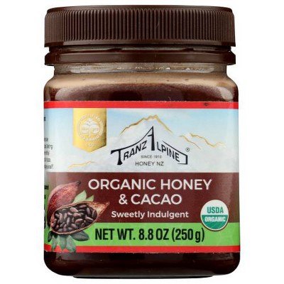 Tranzalpine Organic Honey and Cacao - Case of 1/8.8 oz