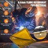 3 Panel 6x6FT Welding Screen, Flame Resistant PVC Curtain, Transparent Safety Panel, Lockable Wheels, Workshop Garage - 2 of 4