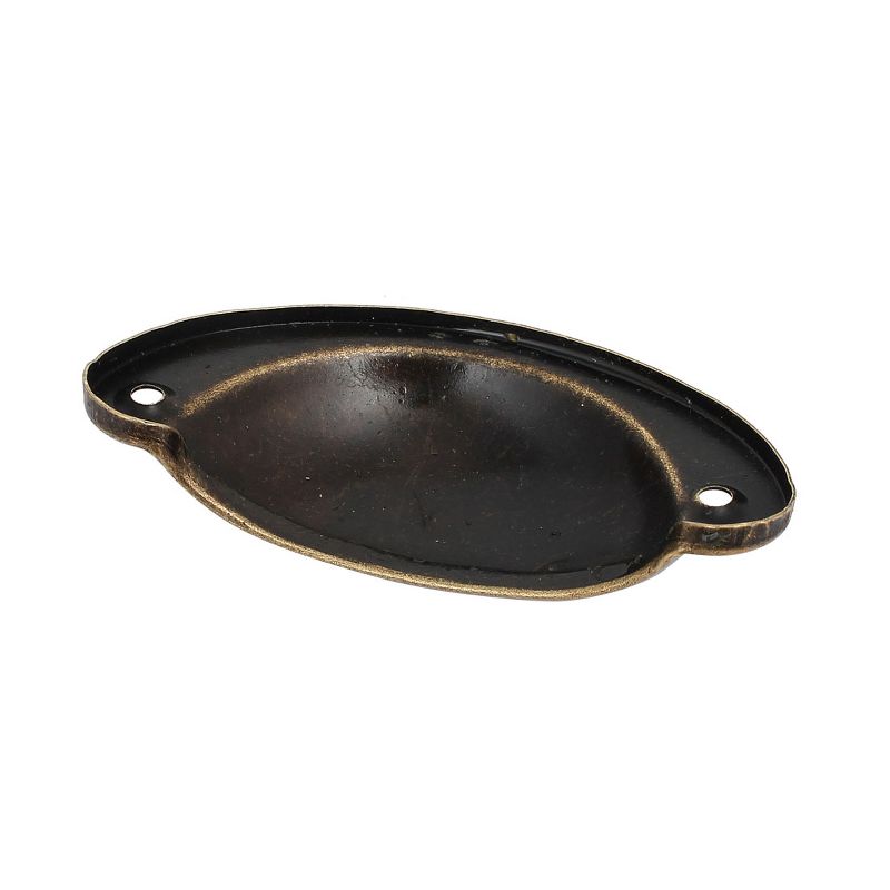Unique Bargains Drawer Iron Antique Style Shell Cup Pull Handles 3.2"x1.4"x0.7" Bronze Tone 12pcs, 3 of 4