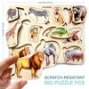 QUOKKA Wooden Puzzles for Toddlers 1 2 3 – 3x SET Toddler Puzzles Ages 2-4 - Montessori Toy for Toddlers - 3 of 4