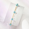 Ross-Simons Italian Simulated Turquoise Bead Station Bracelet in 18kt Yellow Gold - 3 of 4