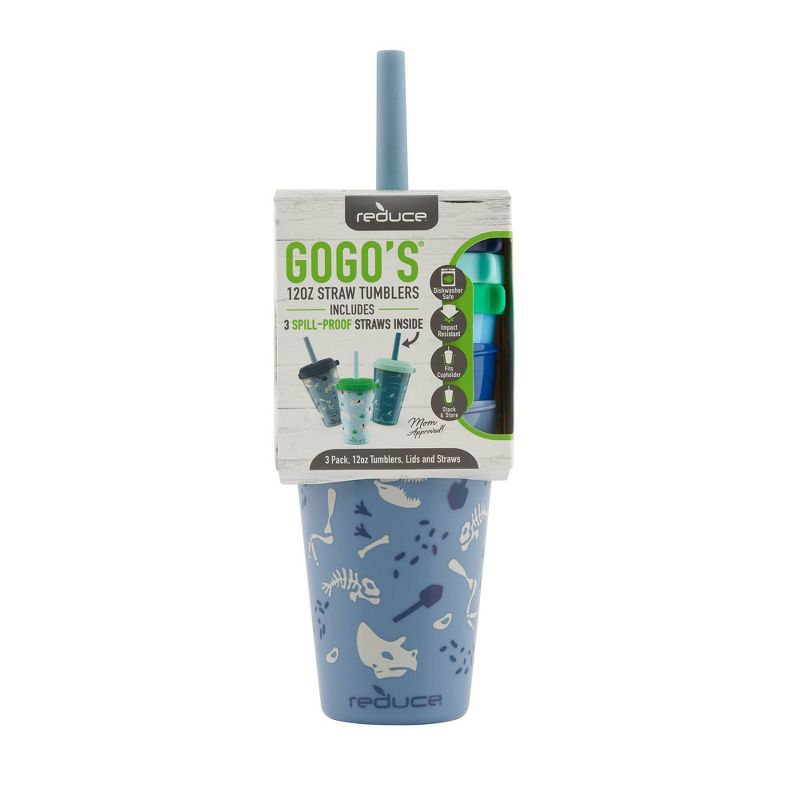 Reduce Go-Go's New Spill Proof 12oz Portable Drinkware with Straw Set, 4 of 8