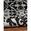 5'x7' Elegance Florence Rug Off White/Black - Linon: Traditional Damask, Low Pile, Indoor Area Rug, Machine Made - 4 of 4