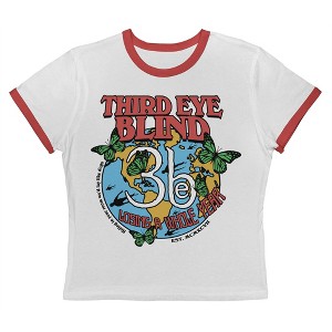 Third Eye Blind Women's Losing A Whole War Short Sleeve Graphic Cotton Retro Vintage Ranger Baby Tee - 1 of 3