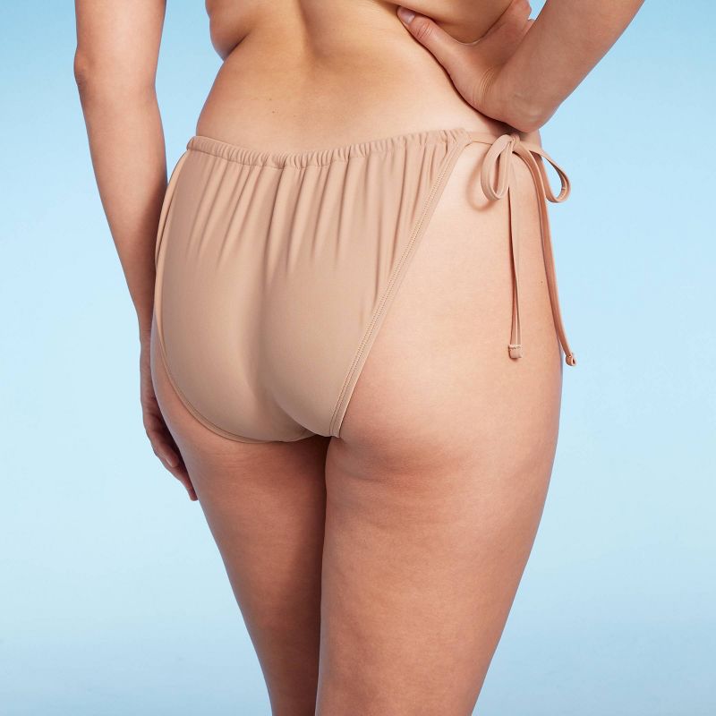 Women's Chain Detail Side-Tie Adjustable Coverage Bikini Bottom - Wild Fable™ Brown, 6 of 17