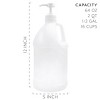 Cornucopia Brands Half Gallon Plastic Jug w/Pump 64oz/2 Quart Bottle w/ Pump Top for DIY Hot Sauce, Soap, Etc - 3 of 4