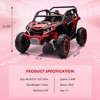 24V Ride On Car for Kids, 4WD Battery Powered Off-Road Electric UTV with Remote Control, 2 Seater Ride On Toy with High/Low Speed - 2 of 4