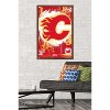 Trends International NHL Calgary Flames - Maximalist Logo 23 Framed Wall Poster Prints - 2 of 4
