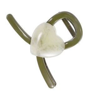 Unique Bargains Women's Classic Love Heart Shape Hairpin 3.15"x2.13"x1.89" 1 Pc - 1 of 3