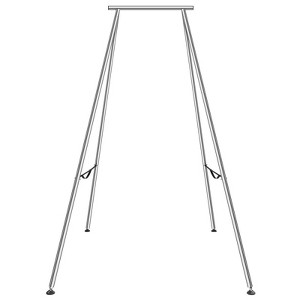 VEVOR Aerial Yoga Frame, 9.67 ft Height Yoga Swing Stand, Max 551.15 lbs Load Chrome-Plated Steel Pipe Inversion Yoga Swing Stand Yoga Rig Yoga Sling - 1 of 4