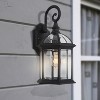 Yosemite Home Decor 5271BL 1 Clear Beveled Glass, Black Finish Exterior Light - 3 of 4