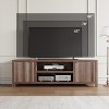 Fluted TV Stand for 80 Inch, Modern Entertainment Center with Storage, with Fluted Door and Gold Handle for Living Room Bedroom - 2 of 4