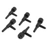 Unique Bargains Fish Tank Aquarium Plastic 2 Way Air Pump Control Valves Splitter Black 5 Pcs - 3 of 3