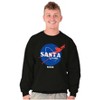 NASA Santa Claus Christmas Sleigh Sweatshirt for Men or Women Brisco Brands - 4 of 4