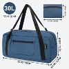 Hachikiko 30L Foldable Travel Duffel Bag for Women & Men,Lightweight Luggage,Gym & Overnight Weekend Bag - 2 of 4