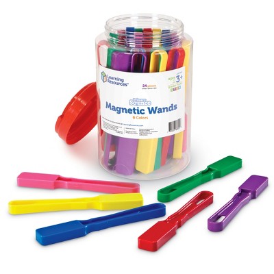 Learning Resources Magnetic Wands - Set of 24, Ages 5+ Grades 1+ STEM Classroom Supplies, Science Exploration, Observation Skills