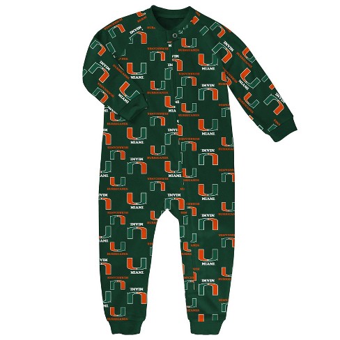 Lids Miami Hurricanes Youth Green Team Logo Flannel Pajama Pants