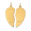 Black Bow Jewelry 14k Yellow Gold I Love You Set of 2 Charm or Pendants, 24mm - 3 of 4