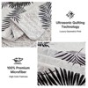 Inhand Microfiber Print Quilt Bedding Set, Flower print Soft Lightweight Coverlet For All Season - 3 of 4