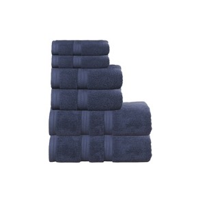 Home Weavers Elegance Essentials 550GSM 100% Cotton Zero Twist Super Absorbent Bath Towel Set - 1 of 4