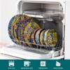 vancasso 12 Pieces Dinnerware Set, Multicolour Set, Bohemian Style, Porcelain Dinnerware, Plates, Bowls Set For 4 Person - 4 of 4