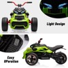 12V Kids Ride On ATV, 3 Wheeler Motorcycle, Rechargeable Battery-Powered ATV Toy Car with Music, Realistic Headlights for Boys and Girls - 3 of 4