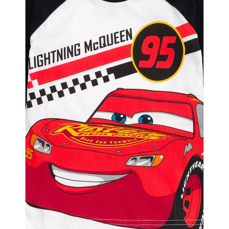 Disney Pixar Cars Lightning McQueen Tow Mater 2 Pack Long Sleeve T-Shirts Toddler to Big Kid, 4 of 8