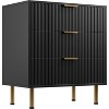 Fluted 5 Drawer Dresser for Bedroom, 47.2" Tall Modern Chest of Drawers with Deep Drawers and Wide Top, Wooden Dresser Organizer - 4 of 4