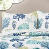 3pc Coastal Reef Quilt Navy/Blue - Lush Décor - image 3 of 4