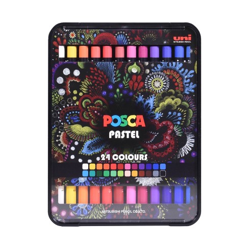 24ct Posca Wax Pastels In Colors : Target