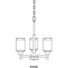 Progress Lighting Alexa Collection 3-Light Chandelier, Ceramic, Antique Bronze, Textured White Linen Glass - 2 of 2