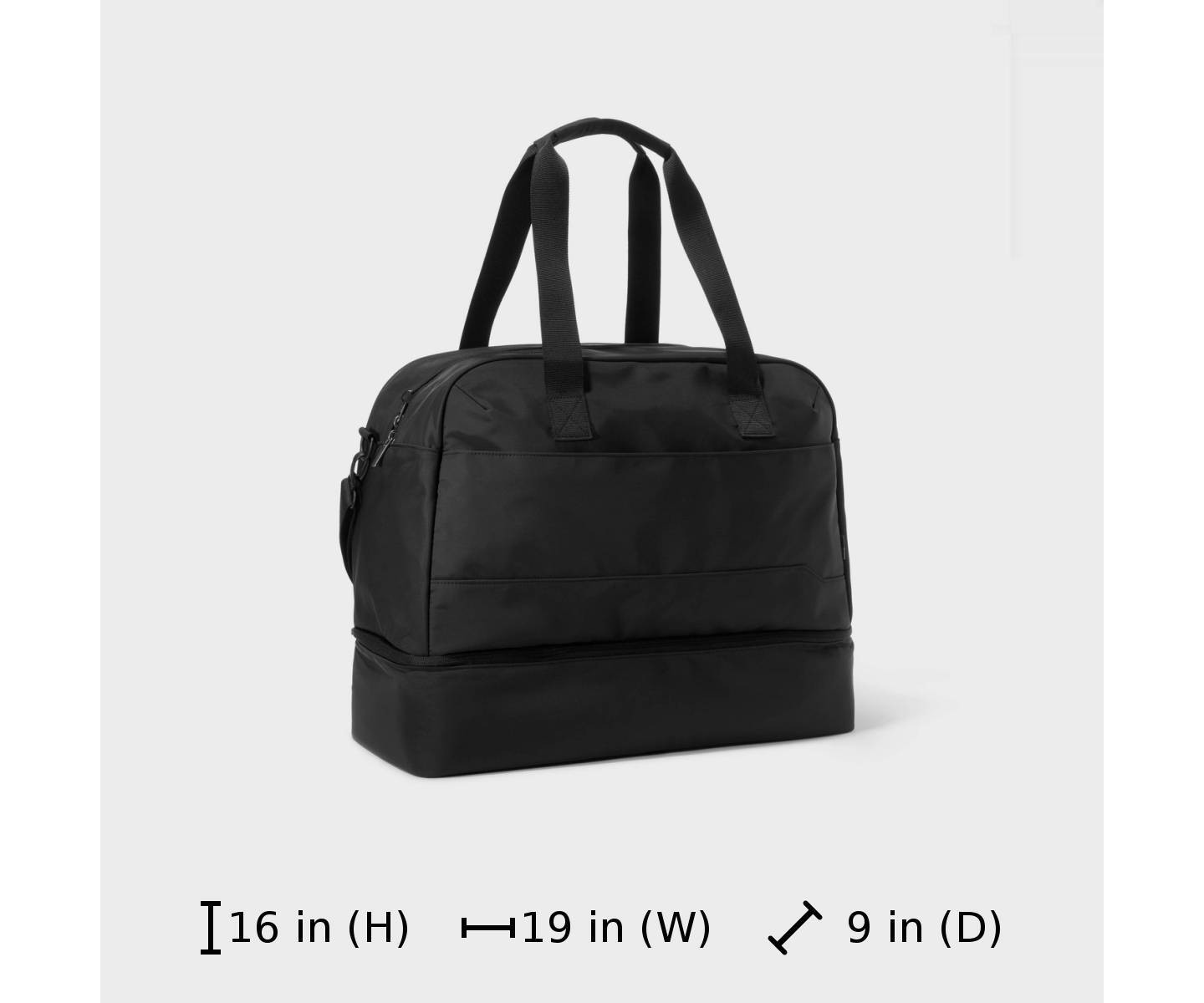 Сумка Open Story Weekender Bag with Drop-Bottom, цвет: Чёрный — фото 7