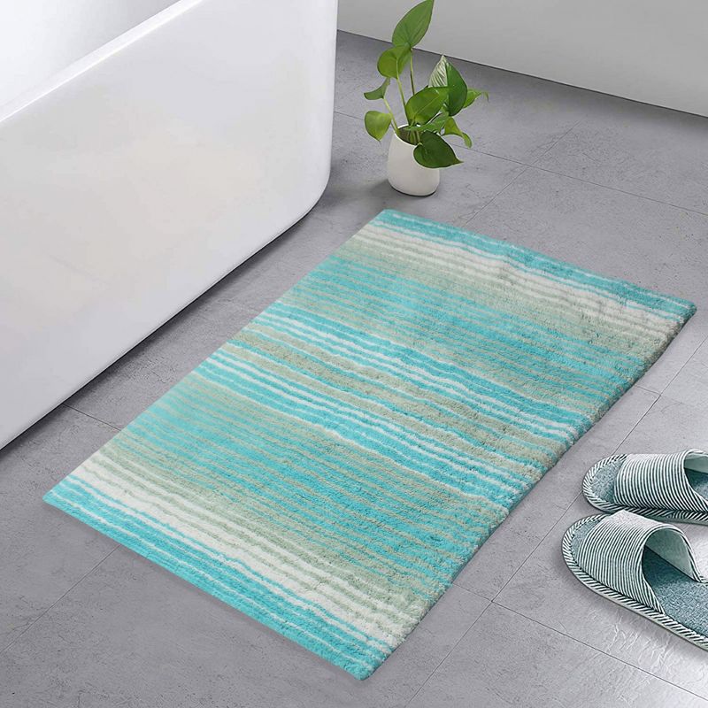 Gradiation Rug Collection Cotton Tufted Bath Rug - Home Weavers, 1 of 5