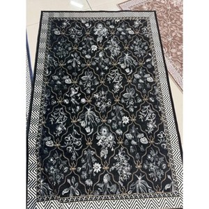 Coucheta Washable Area Rugs Ultra Soft Faux Wool Retro Rugs for Bedroom, Dining Room, Non Slip Non-Shedding Low Pile Vintage Print Rug - 1 of 1