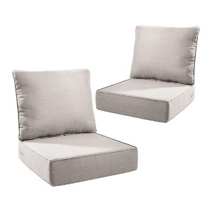 Gymojoy 24x24x6" Outdoor Cushion Patio Chair Furniture Cushion 28D High Density Sponge Cushion with Removable Cover Cushion Replacement - 1 of 4