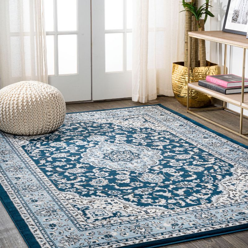 Palmette Modern Persian Floral Area Rug - JONATHAN Y, 5 of 12