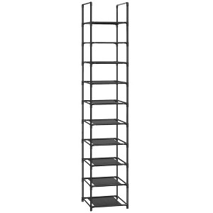 SONGMICS Shoe Rack 10 Tier Shoe Shelf Shoe Storage Organizer 13 x 13 x 68.1 Inches Black - 1 of 4