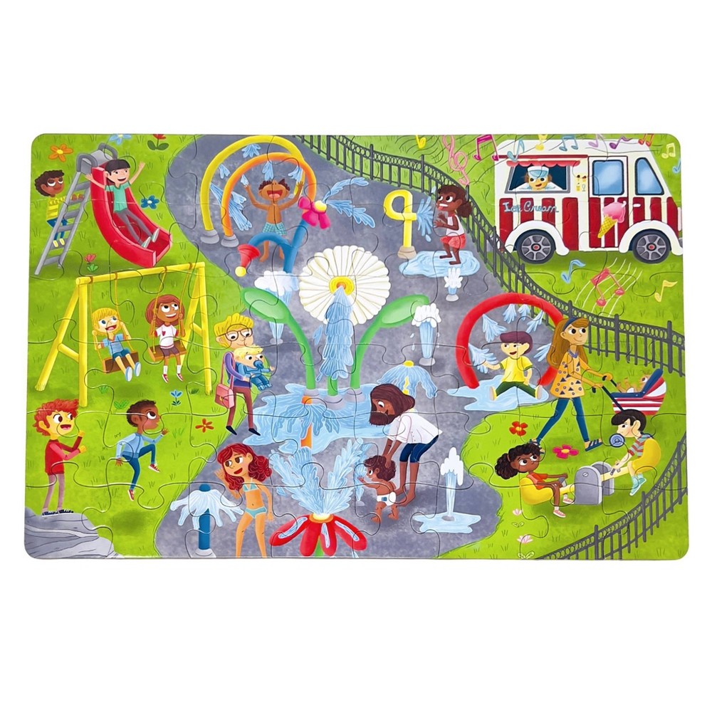 Photos - Jigsaw Puzzle / Mosaic Upbounders by Little Likes Kids Splash Park Kids' Jumbo Puzzle - 48pc