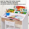 Lil’ Jumbl Toddler Wooden Study Desk and Chair Set with Writing Table, Storage Drawer & More - 4 of 4